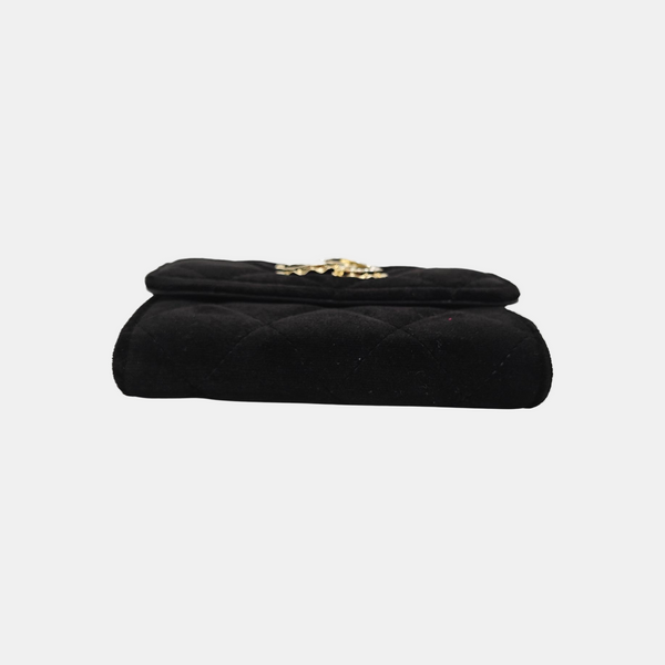 Velvet Card Holder Black