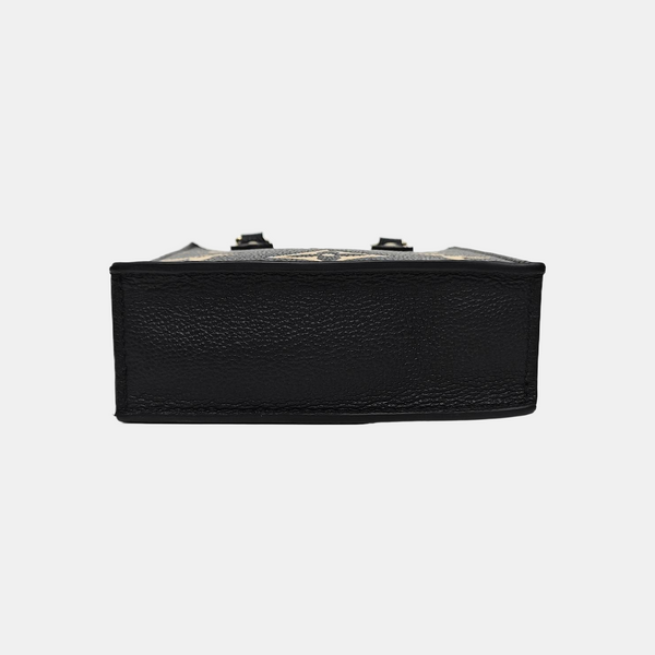 SAC PLAT Mini Monogram Calfskin Black