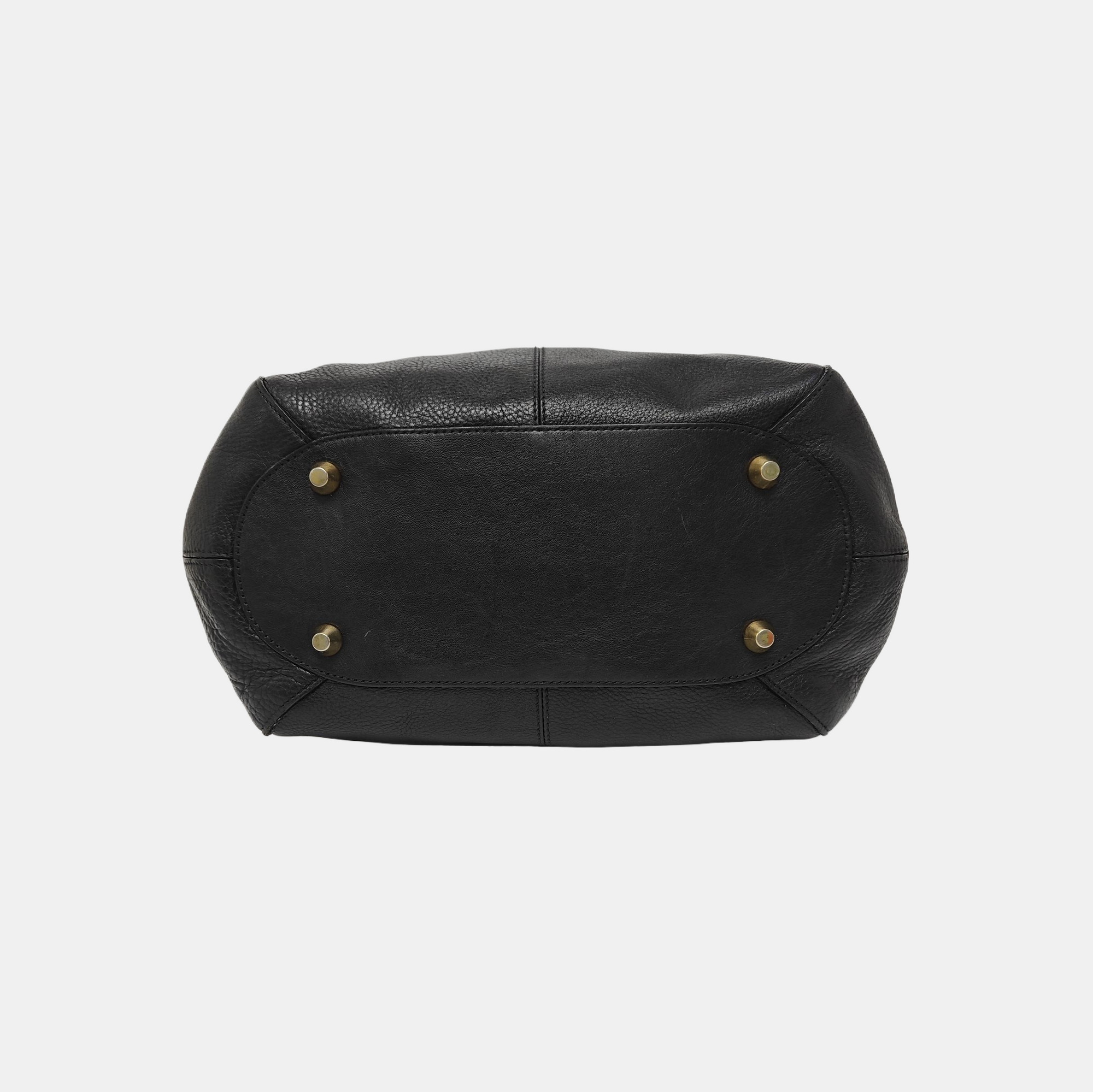 Calfskin Shoulder Bag Black