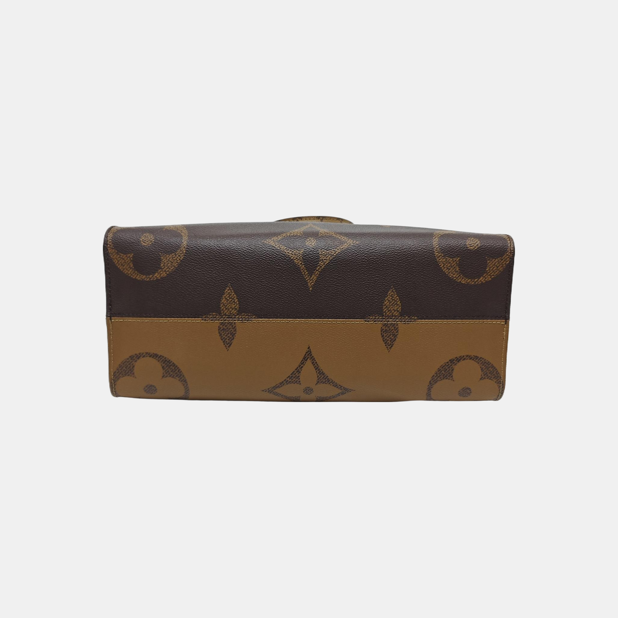 ONTHEGO MM Monogram Coated Canvas Brown