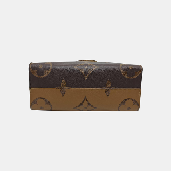 ONTHEGO MM Monogram Coated Canvas Brown
