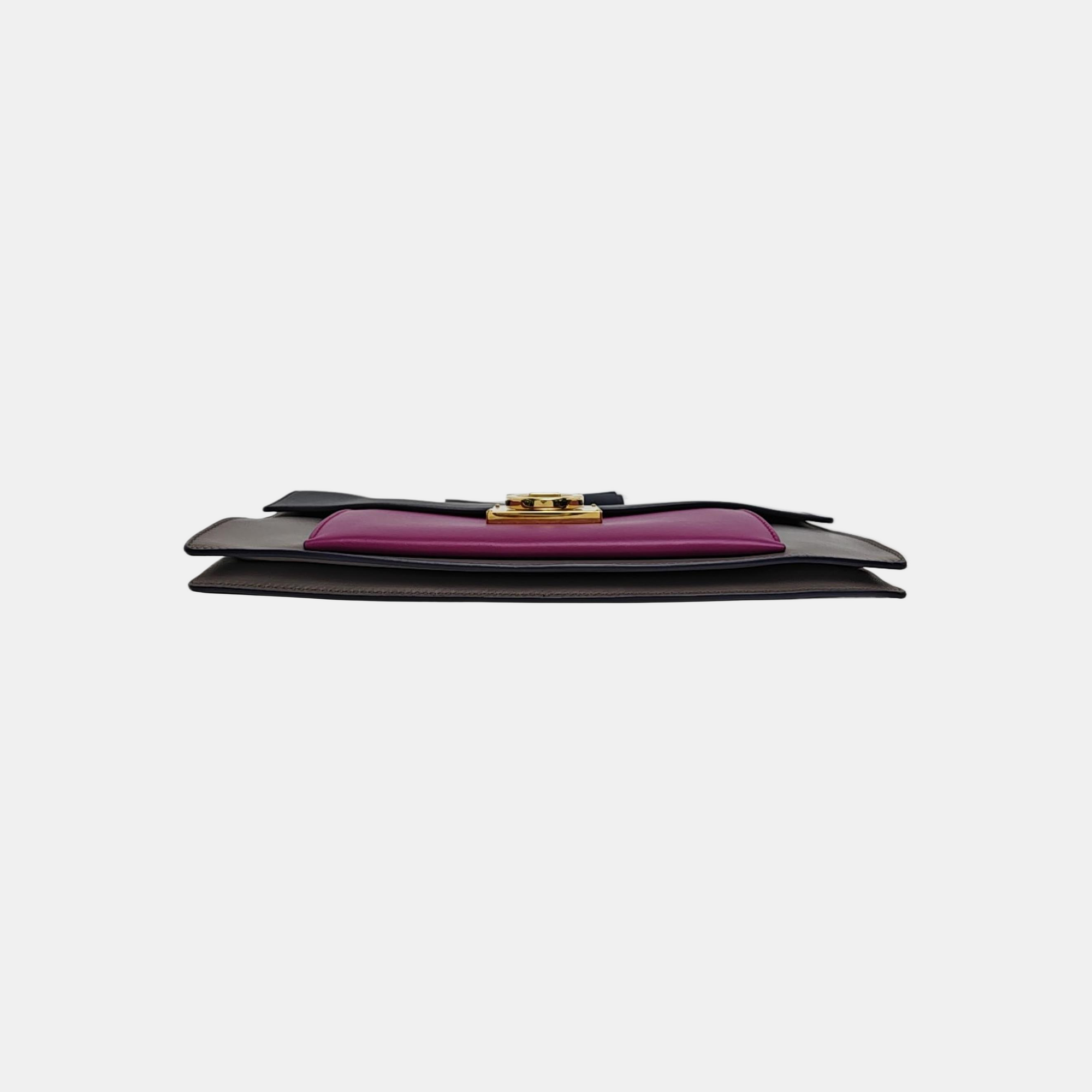 Calfskin Clutch Multicolor