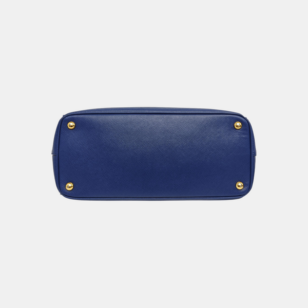Galleria Large Saffiano Calfskin Blue