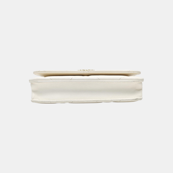 CHANEL 19 Quilted Lambskin White