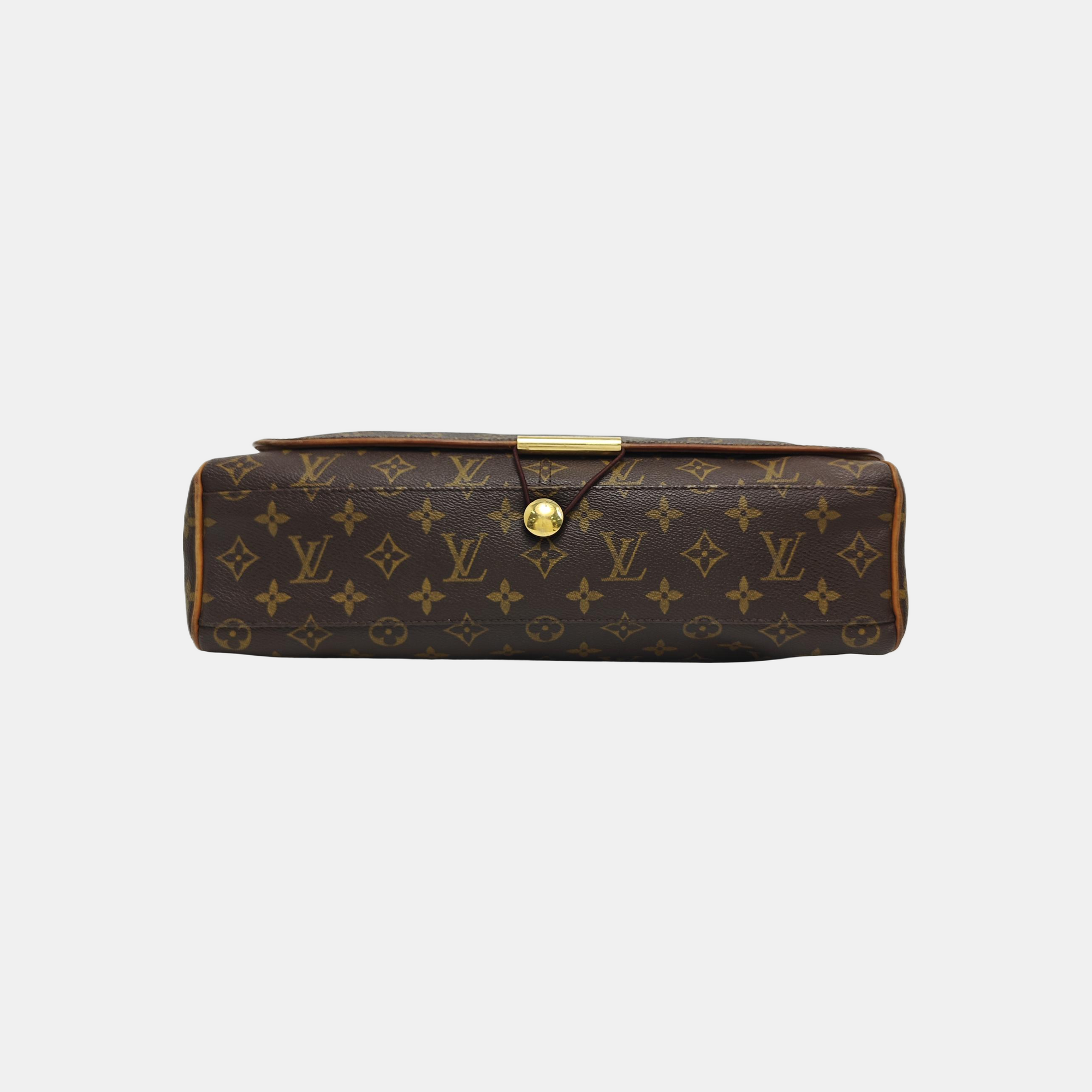 VALMY Monogram Coated Canvas Brown