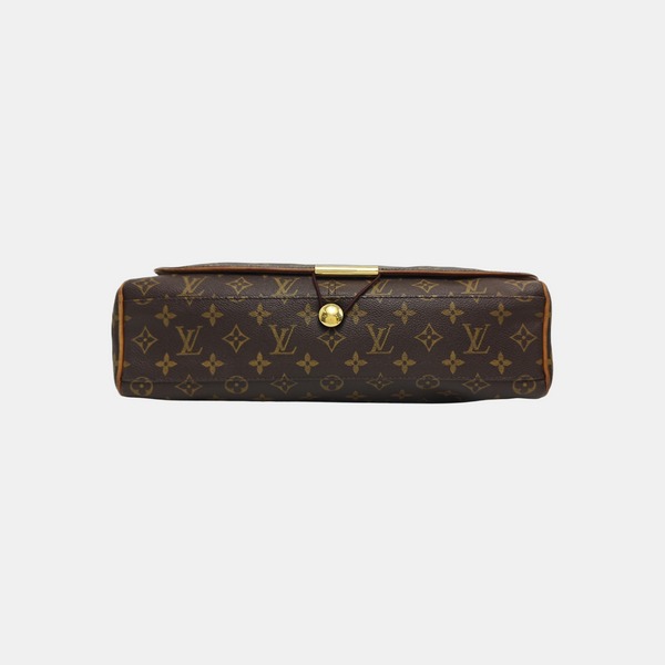 VALMY Monogram Coated Canvas Brown