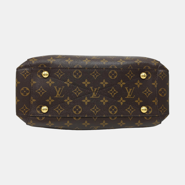 MONTAIGNE MM Monogram Coated Canvas Brown