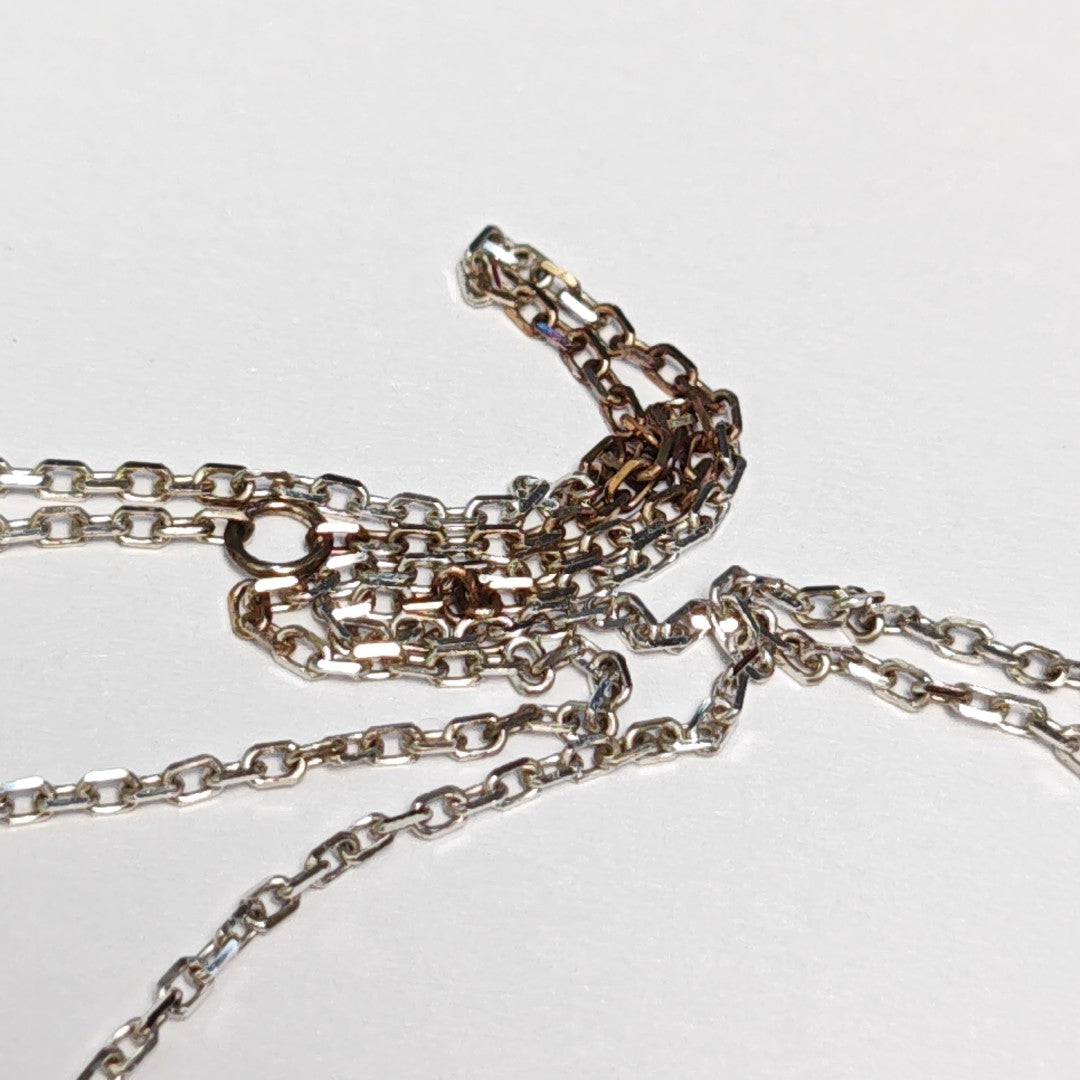 LOVE 18k White Gold Silver Necklace