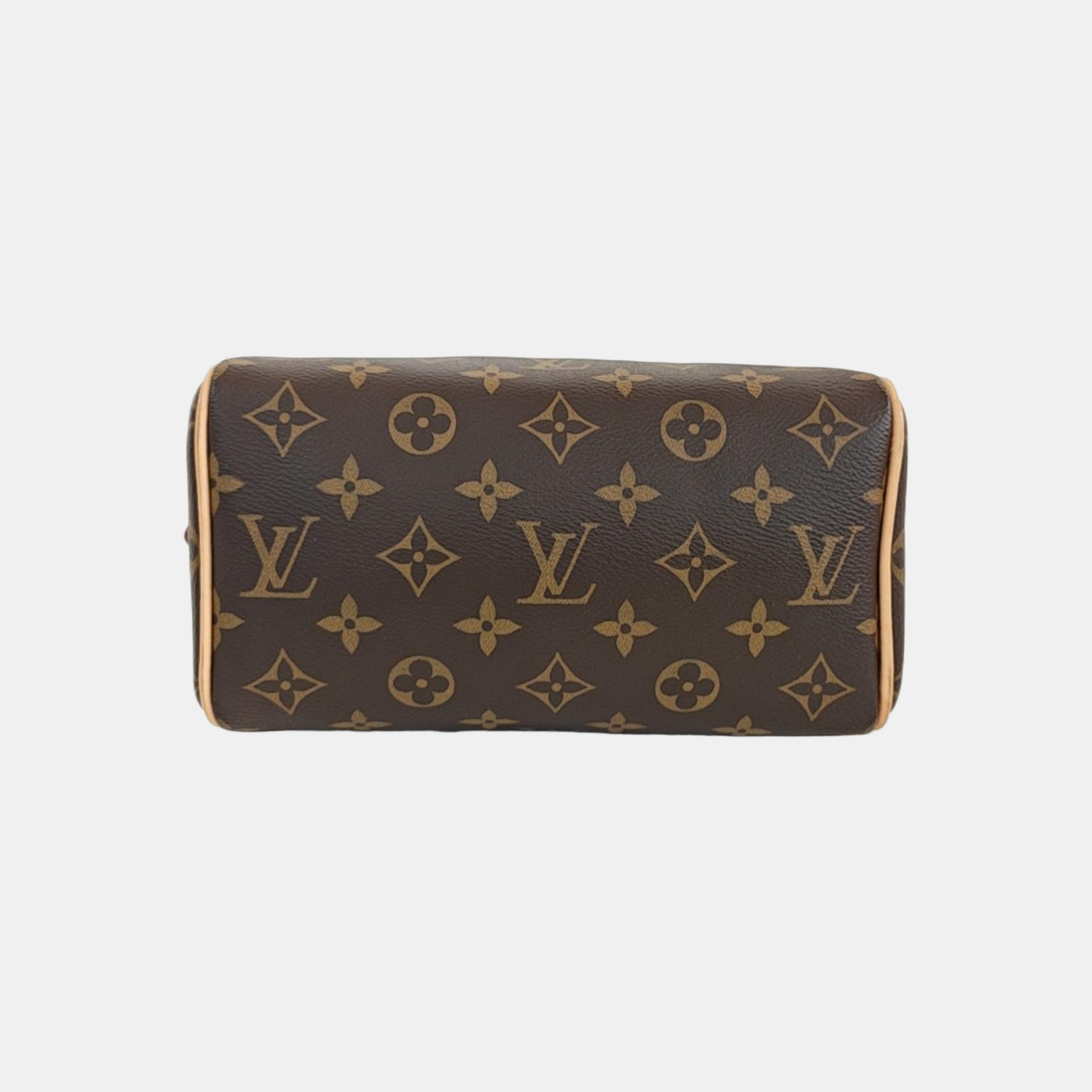 SPEEDY 20 Monogram Coated Canvas Brown