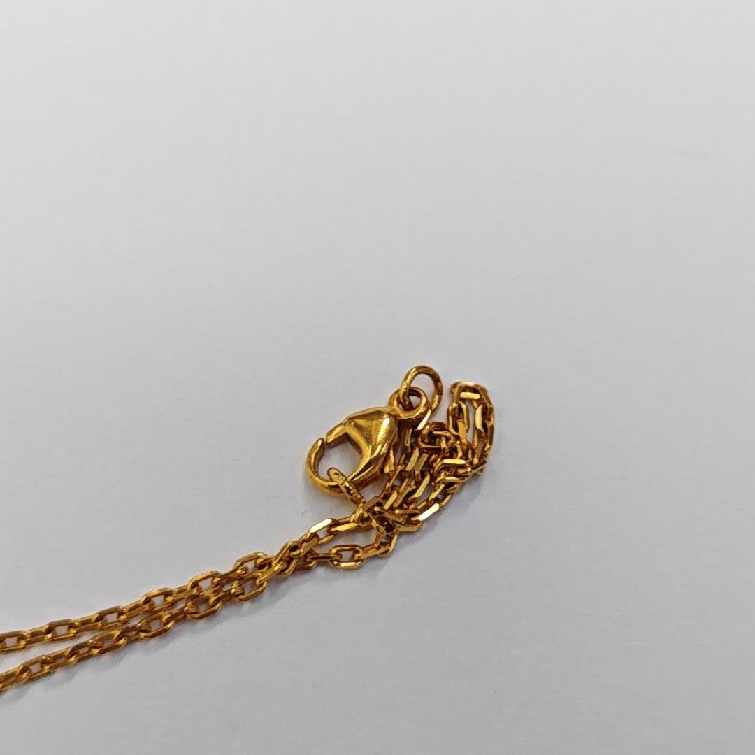 Pop H Metal Gold Necklace