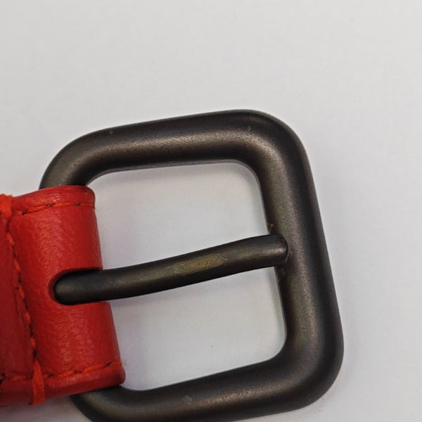 Leather Belt Red