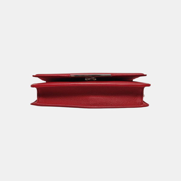 Tube Quilted Calfskin Red