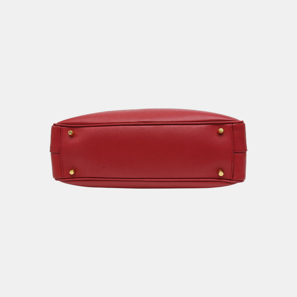 Saffiano Calfskin Shoulder Bag Red