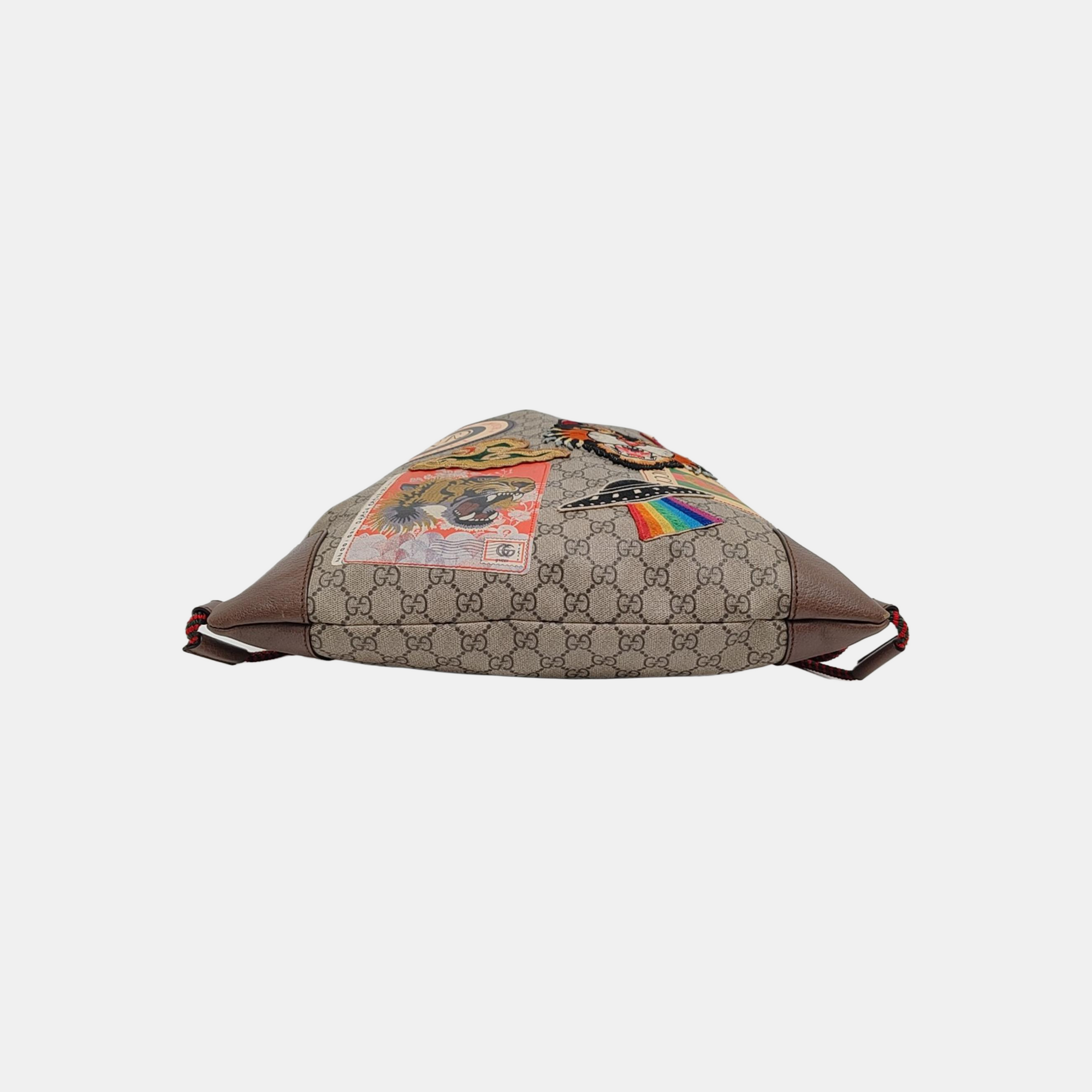 Monogram Coated Canvas Backpack Black
