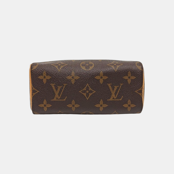 SPEEDY Nano Monogram Coated Canvas Brown