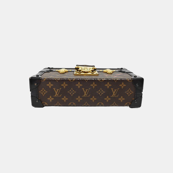 PETITE MALLE Monogram Coated Canvas Brown