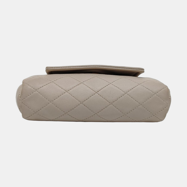 NOLITA Mini Quilted Lambskin White