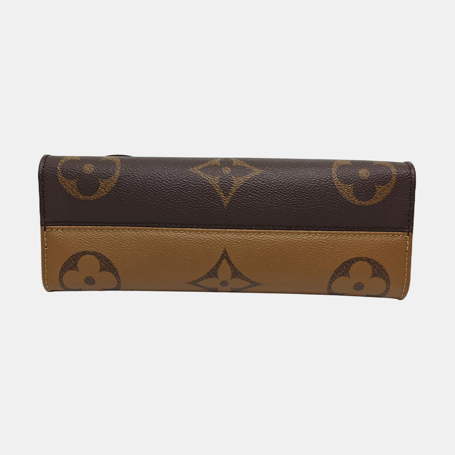 ONTHEGO EAST WEST PM Monogram Coated Canvas Brown