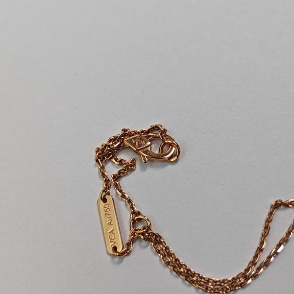 Vintage Alhambra 18k Rose Gold Necklace