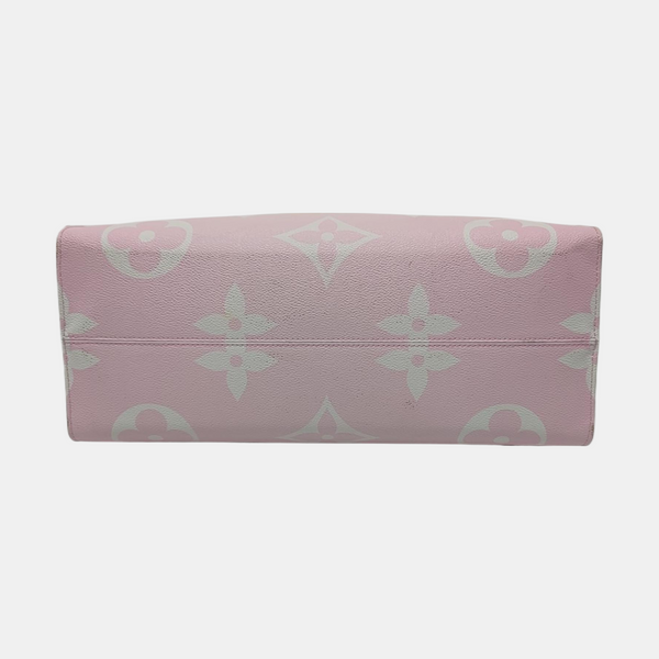 ONTHEGO GM Monogram Coated Canvas Pink