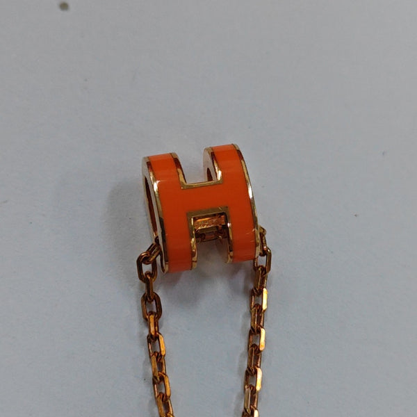 Pop H Metal Gold Necklace