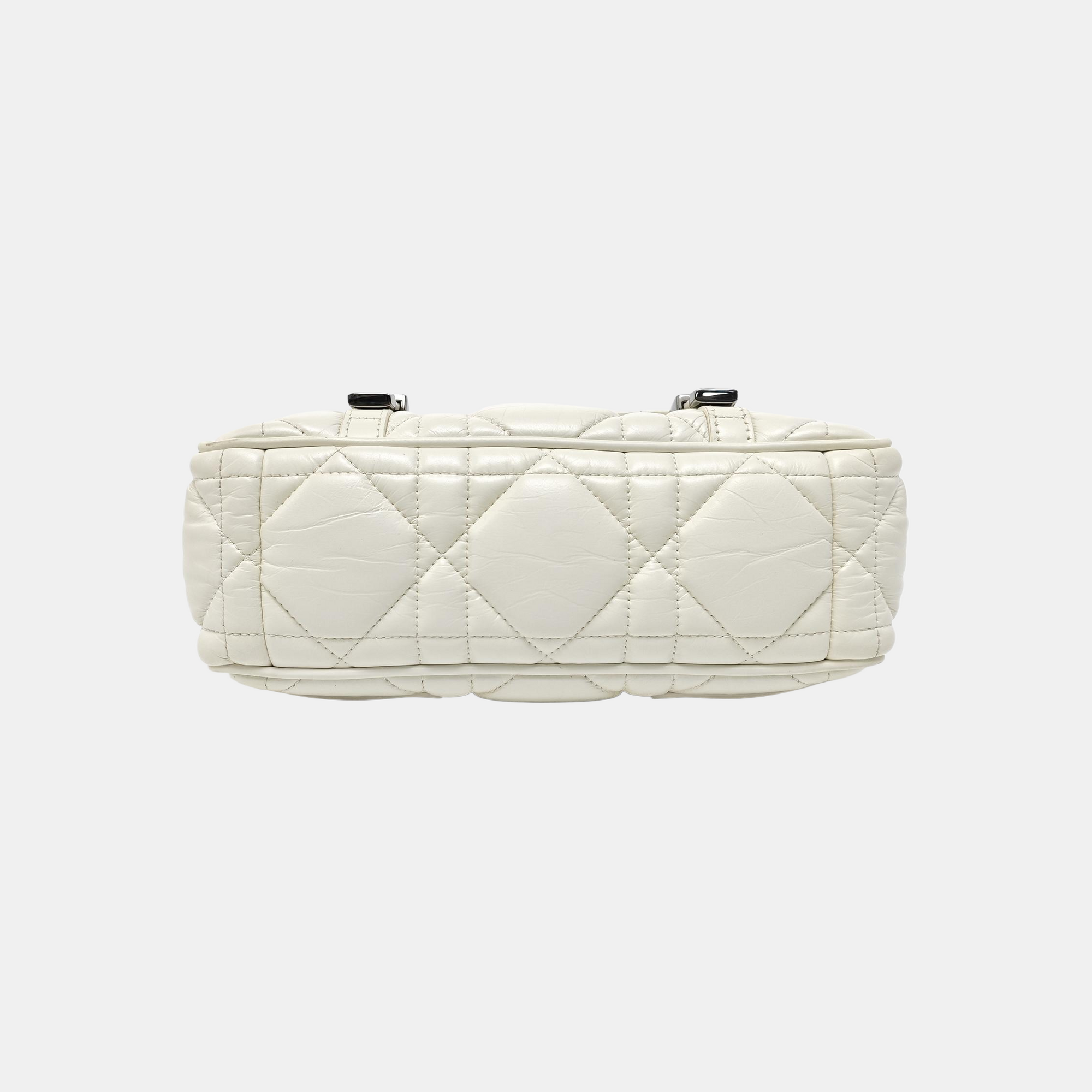 Diorcamp Small Cannage Calfskin White
