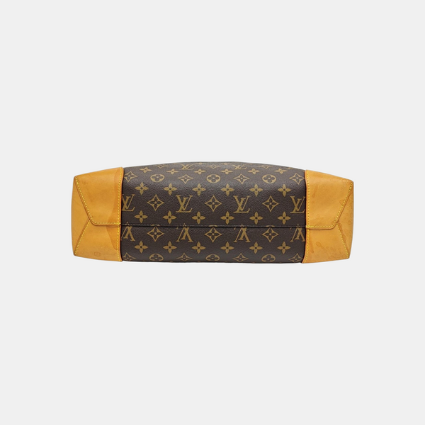 BERRI MM Monogram Coated Canvas Brown