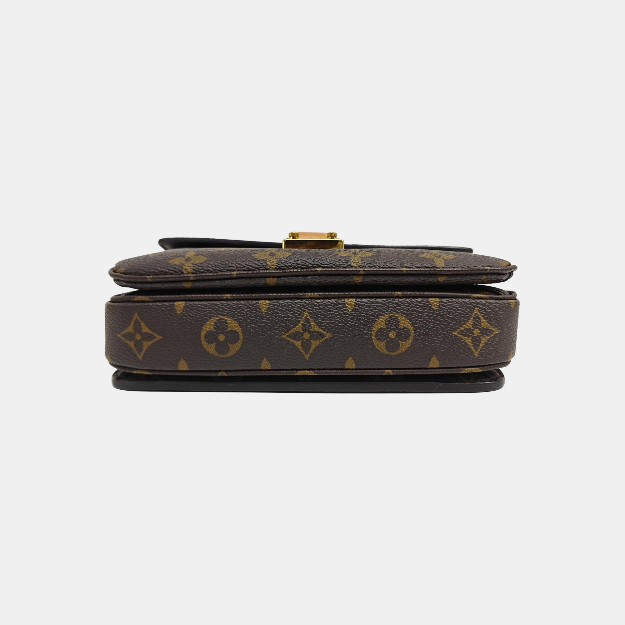 MÉTIS EAST WEST Monogram Coated Canvas Brown