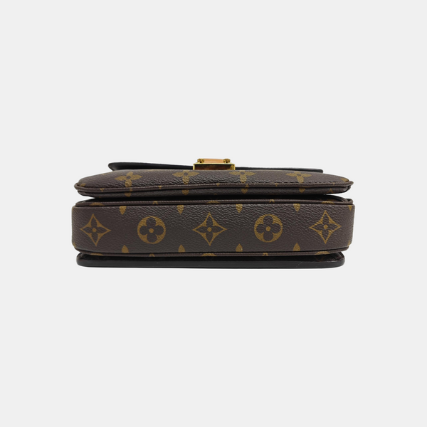 MÉTIS EAST WEST Monogram Coated Canvas Brown