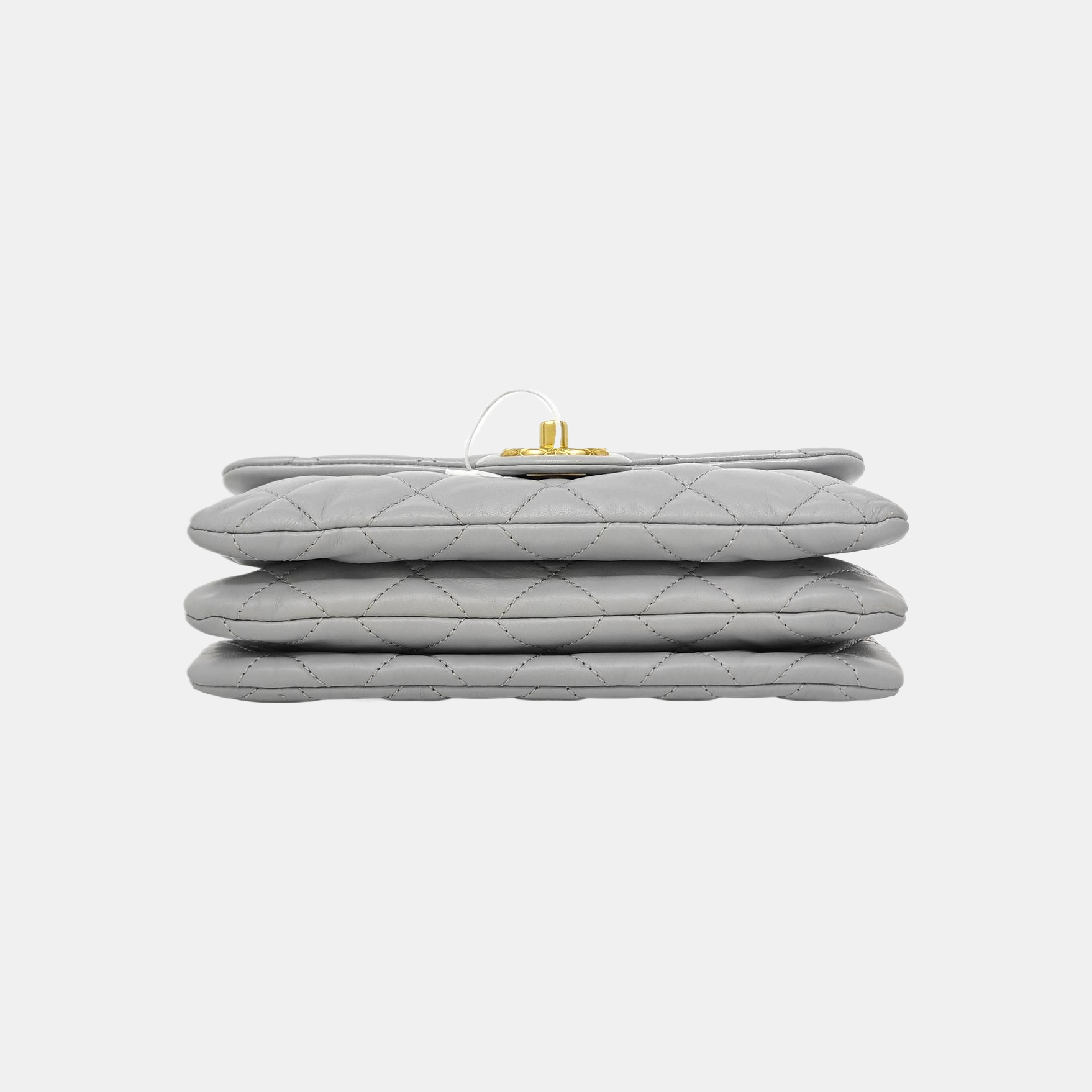 CLASSIC FLAP Mini Quilted Lambskin Gray