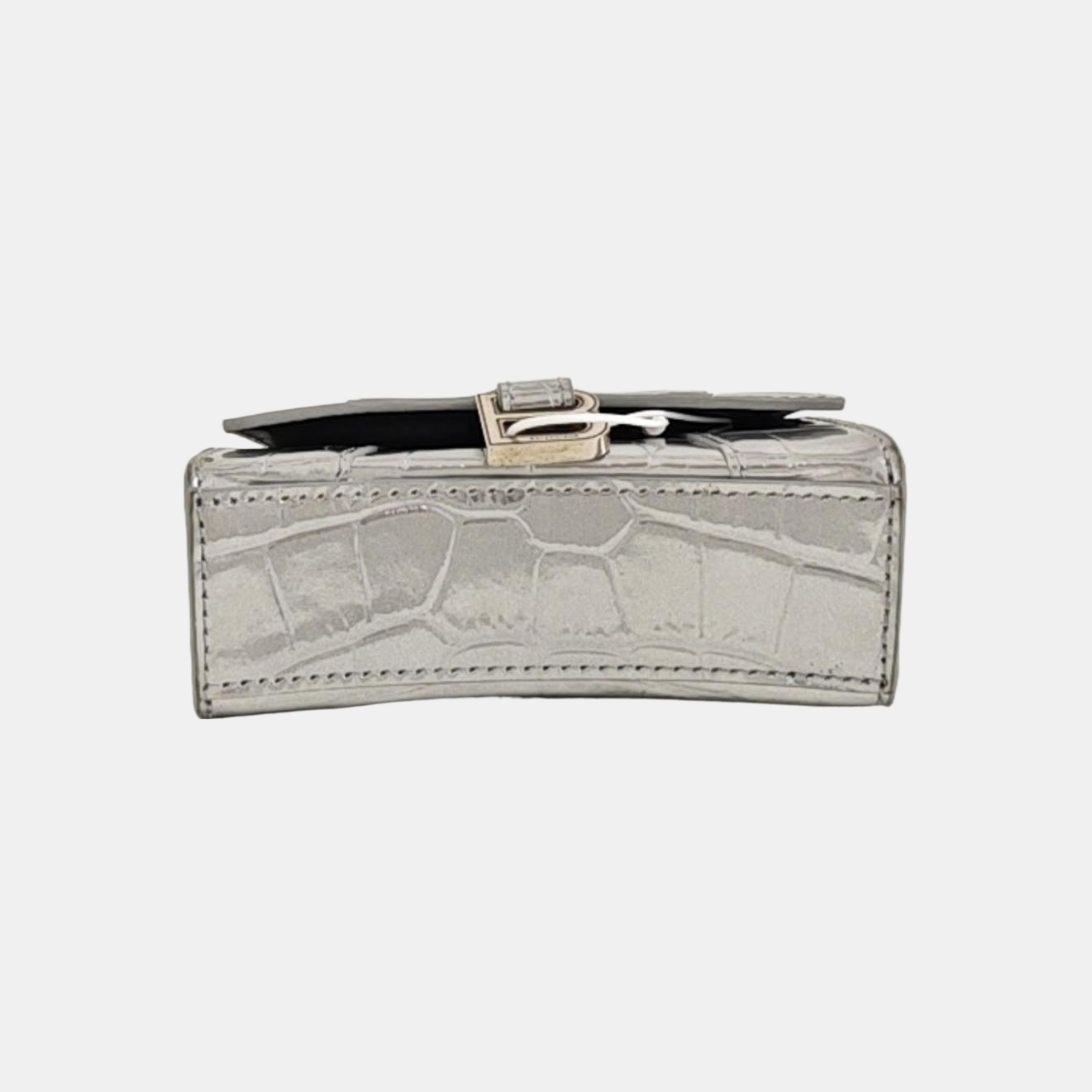 Hourglass Mini Calfskin Silver