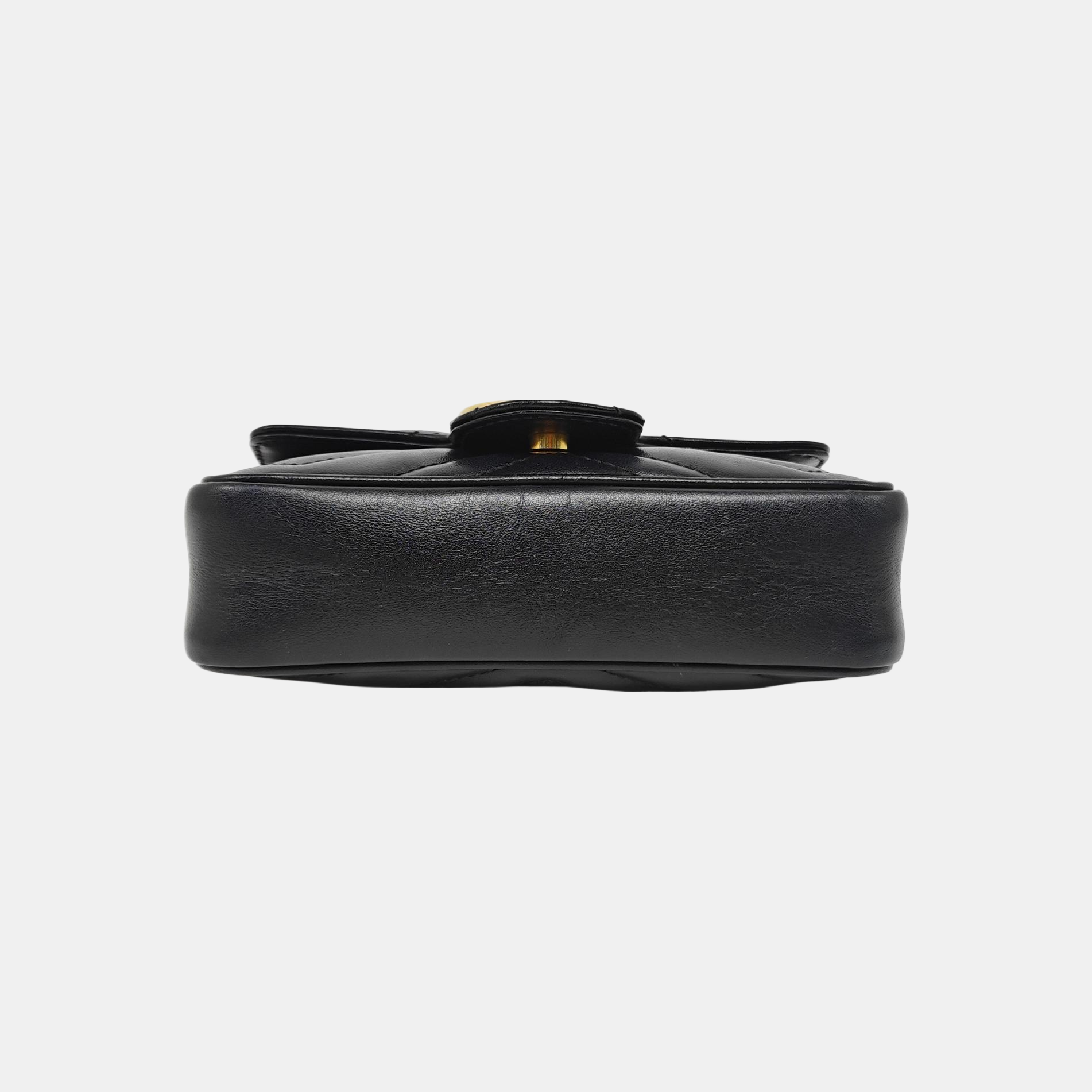 GG Marmont Mini Quilted Calfskin Black