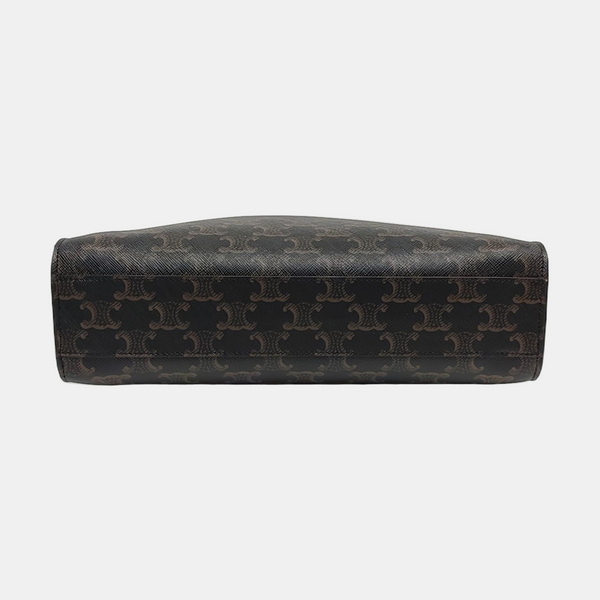 CABAS CELINE Small Coated Canvas Brown