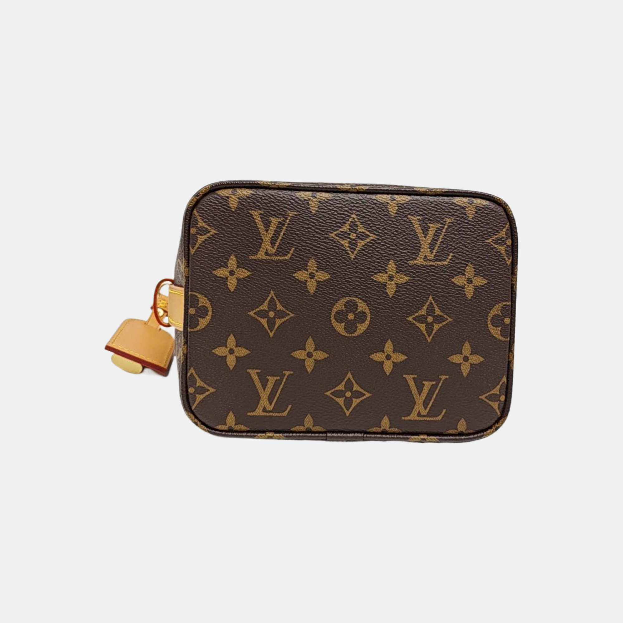 ALL IN BB Monogram Coated Canvas Brown