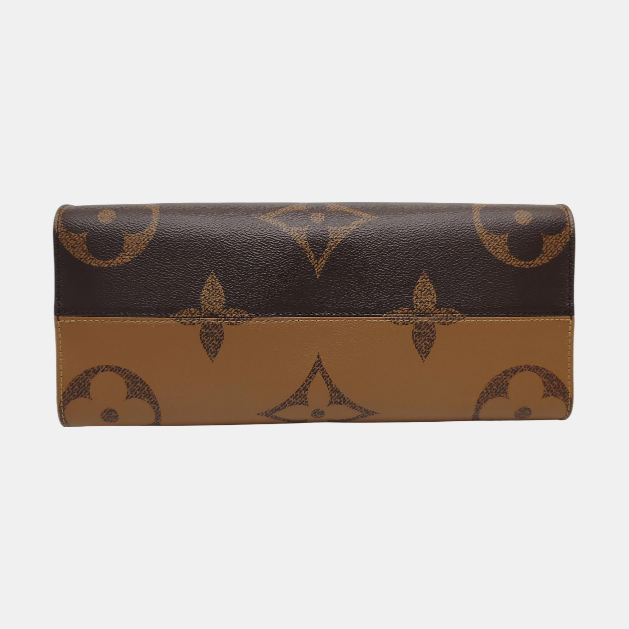ONTHEGO MM Monogram Coated Canvas Brown