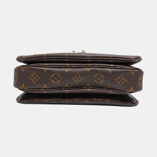MÉTIS MM Monogram Coated Canvas Brown