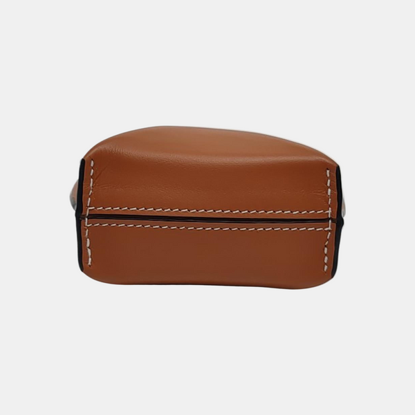 Calfskin Shoulder Bag Brown