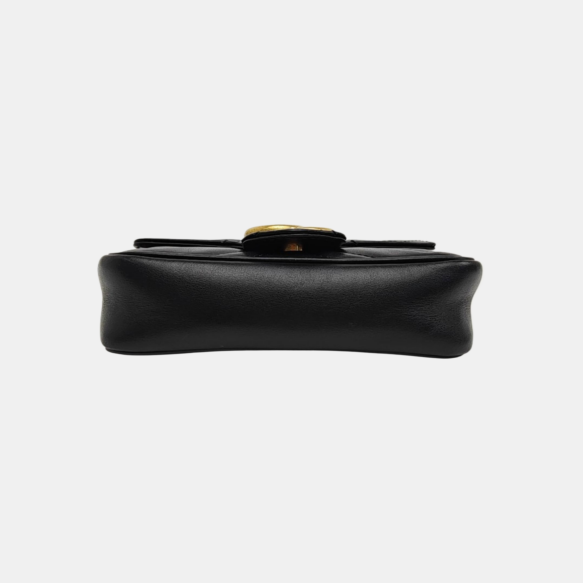 GG Marmont Mini Quilted Calfskin Black