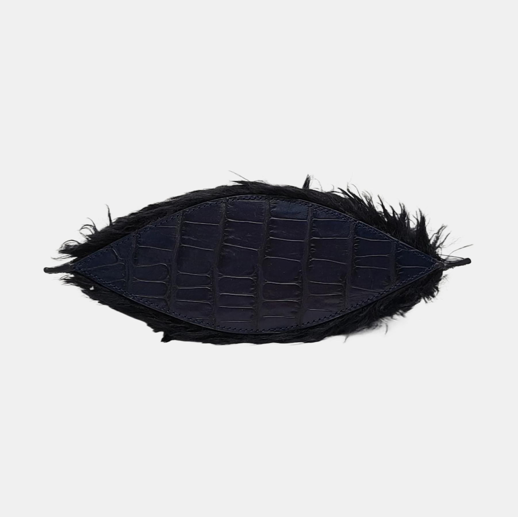 Leather Shoulder Bag Blue