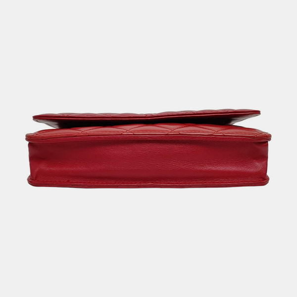 WOC Quilted Lambskin Red