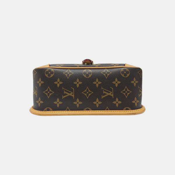 DIANE Monogram Coated Canvas Brown