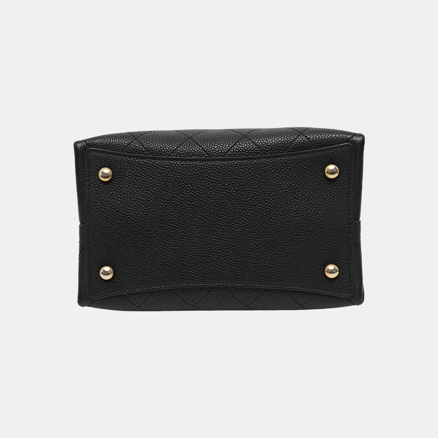 Quilted Grained Calfskin Black