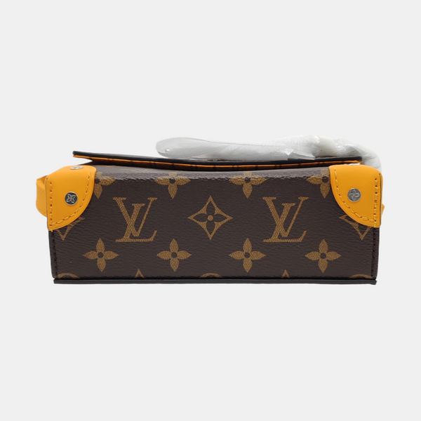 SOFT TRUNK Mini Monogram Coated Canvas Brown