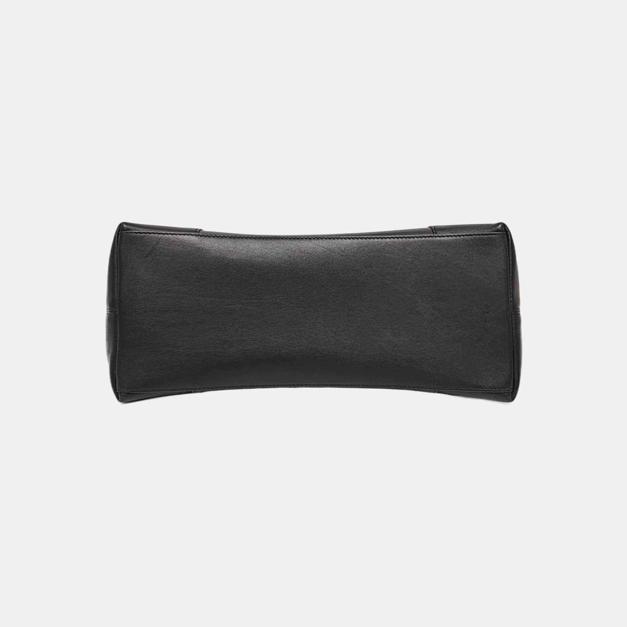 Downtown Medium Calfskin Black