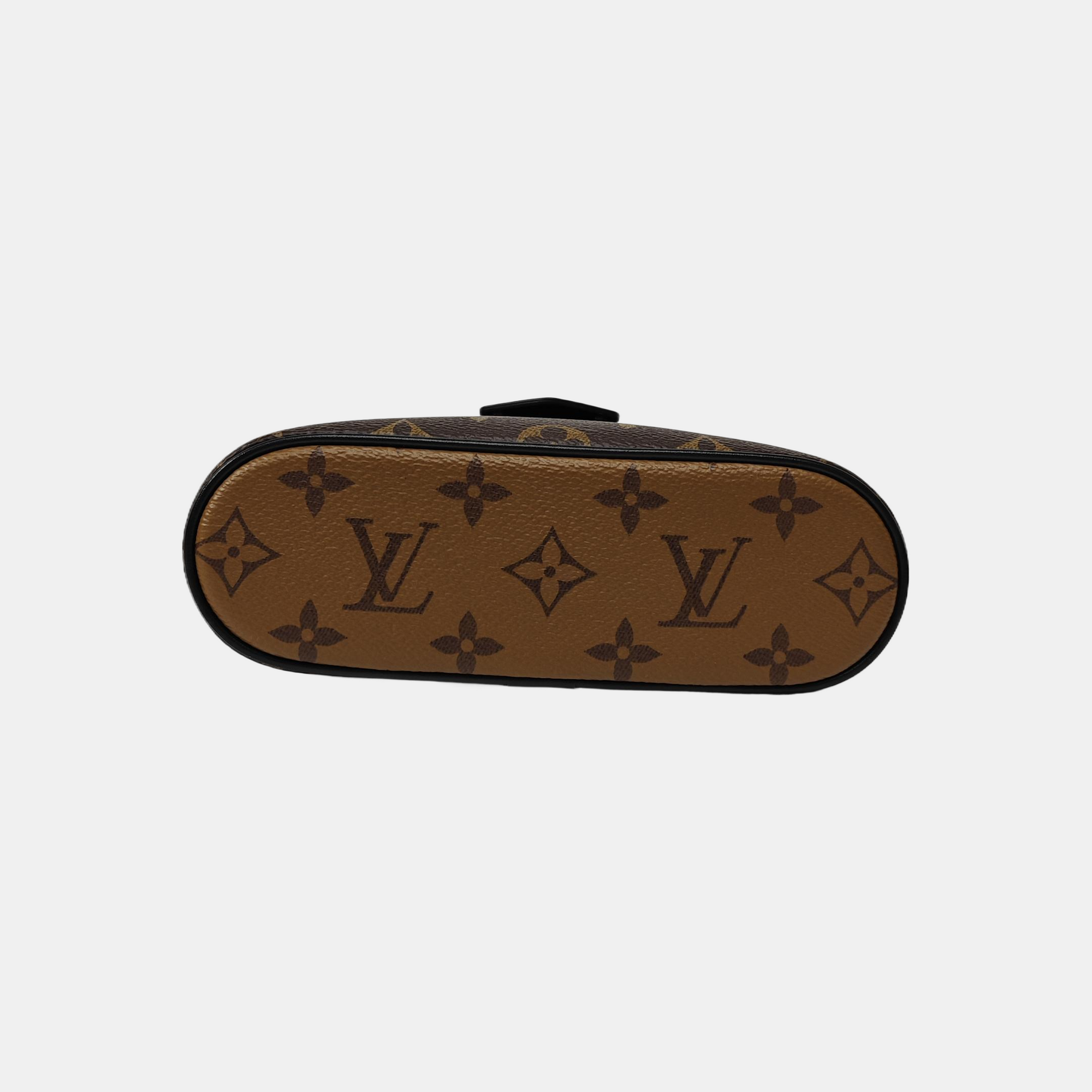 Vanity Chain Pouch Monogram Coated Canvas Brown