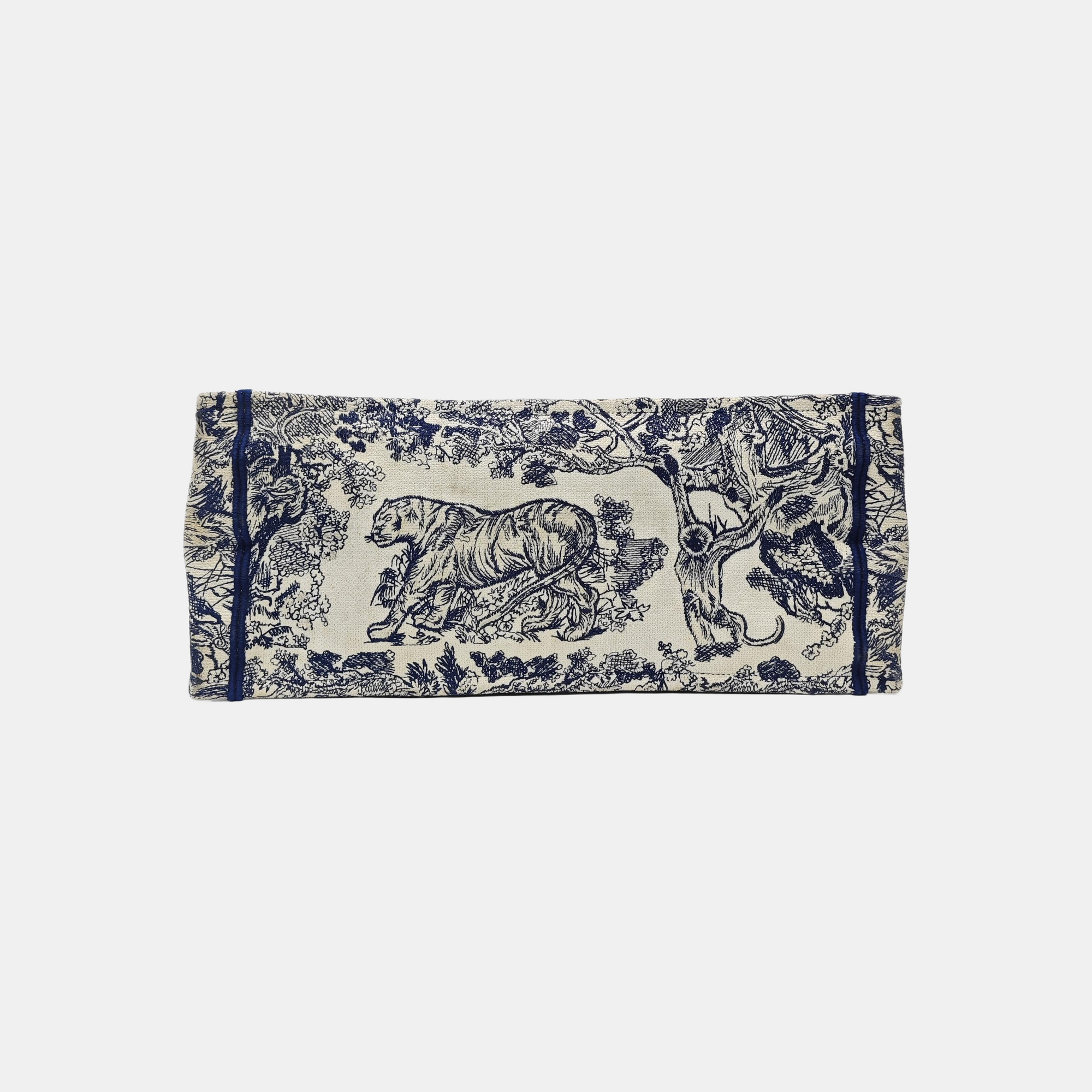 Book Tote Large Fabric Blue