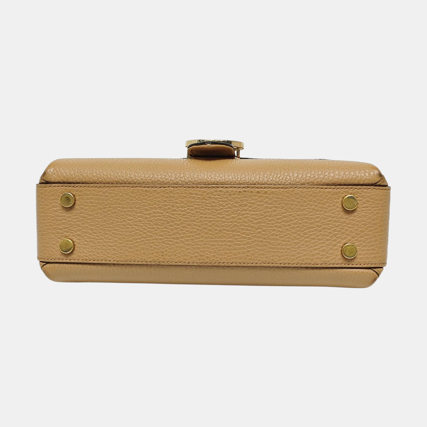 Interlocking G Large Calfskin Beige