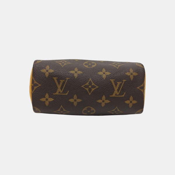 SPEEDY Nano Monogram Coated Canvas Brown