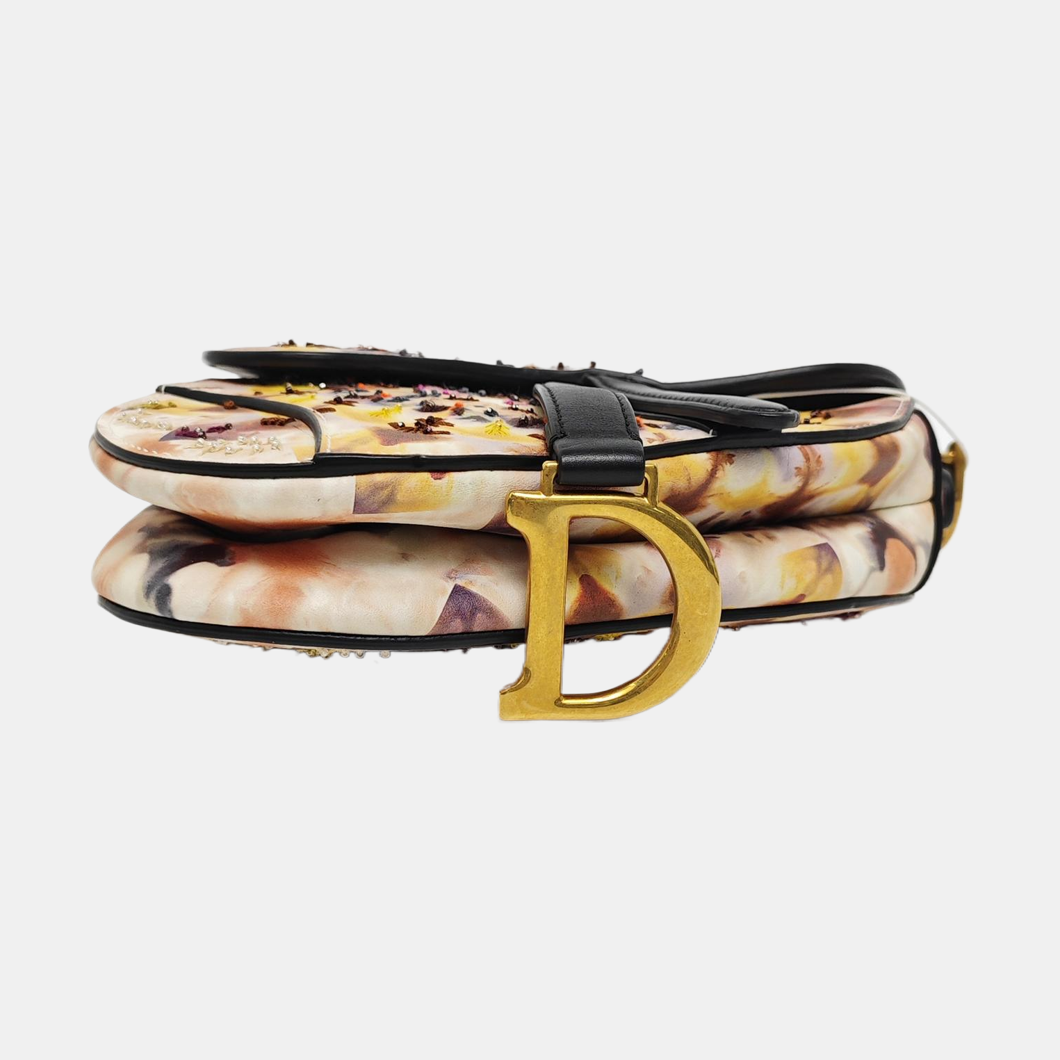 Saddle Mini Calfskin Multicolor