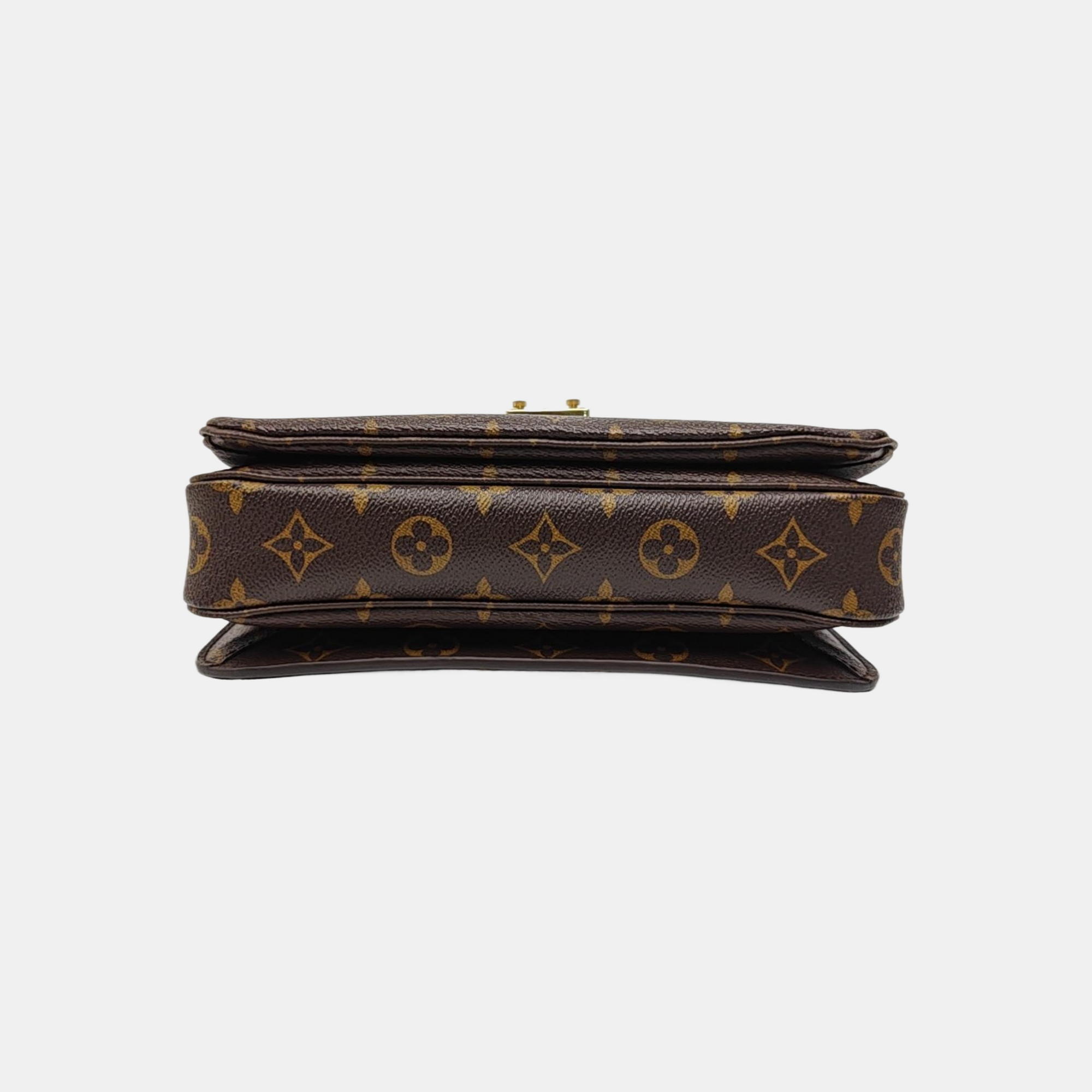 MÉTIS MM Monogram Coated Canvas Brown